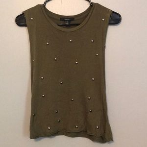 Studded muscle tank